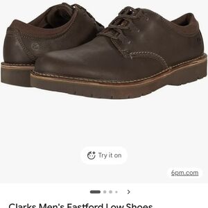 Clarks Men's Eastford Low Brown Shoes